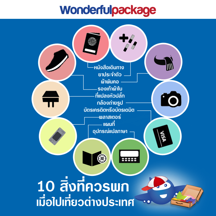 เตรียมกระเป๋าไปต่างประเทศ